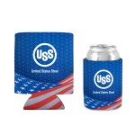 US STOCK Flag Design Collapsible Can Cooler #FC15 with Logo