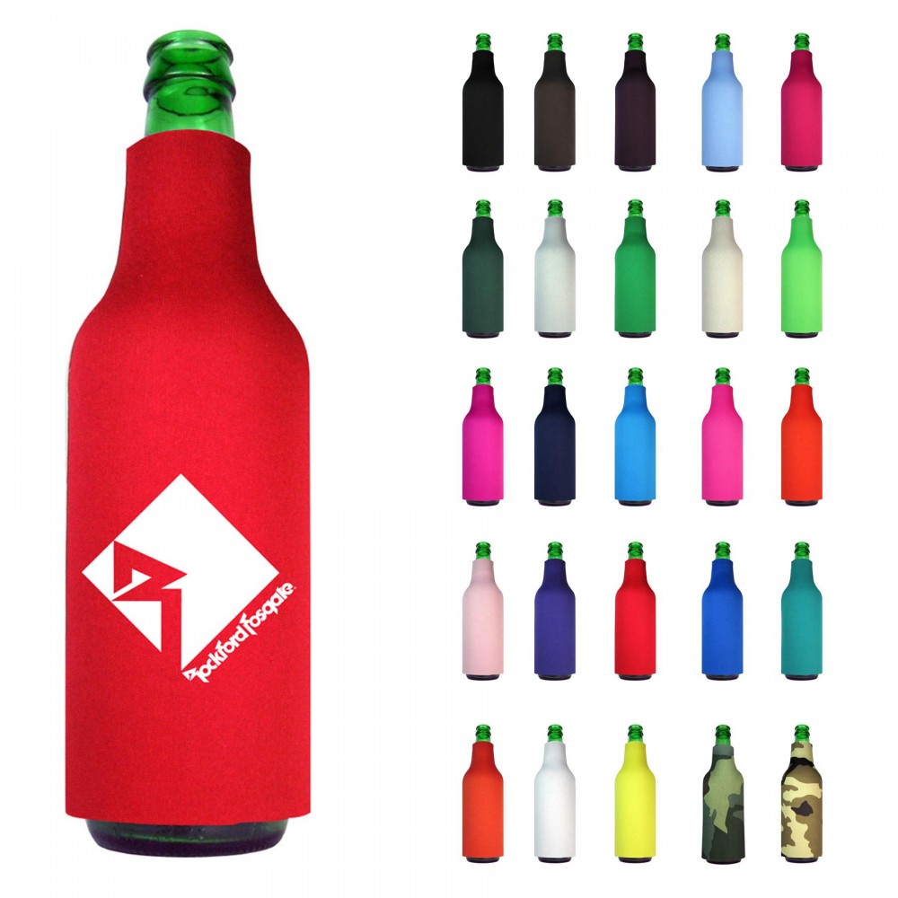 Slide Over Bottle Cooler(Screen Printed) with Logo