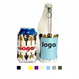Personalized Neoprene Bottle Sleeve Can Cooler Set  Personalized Neoprene Bottle Sleeve Can Cooler Set