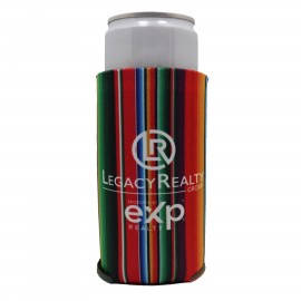 Promotional Slim Beverage Full Color Insulator Cooler Pocket Can Koolie - 3 Side Imprint Included!