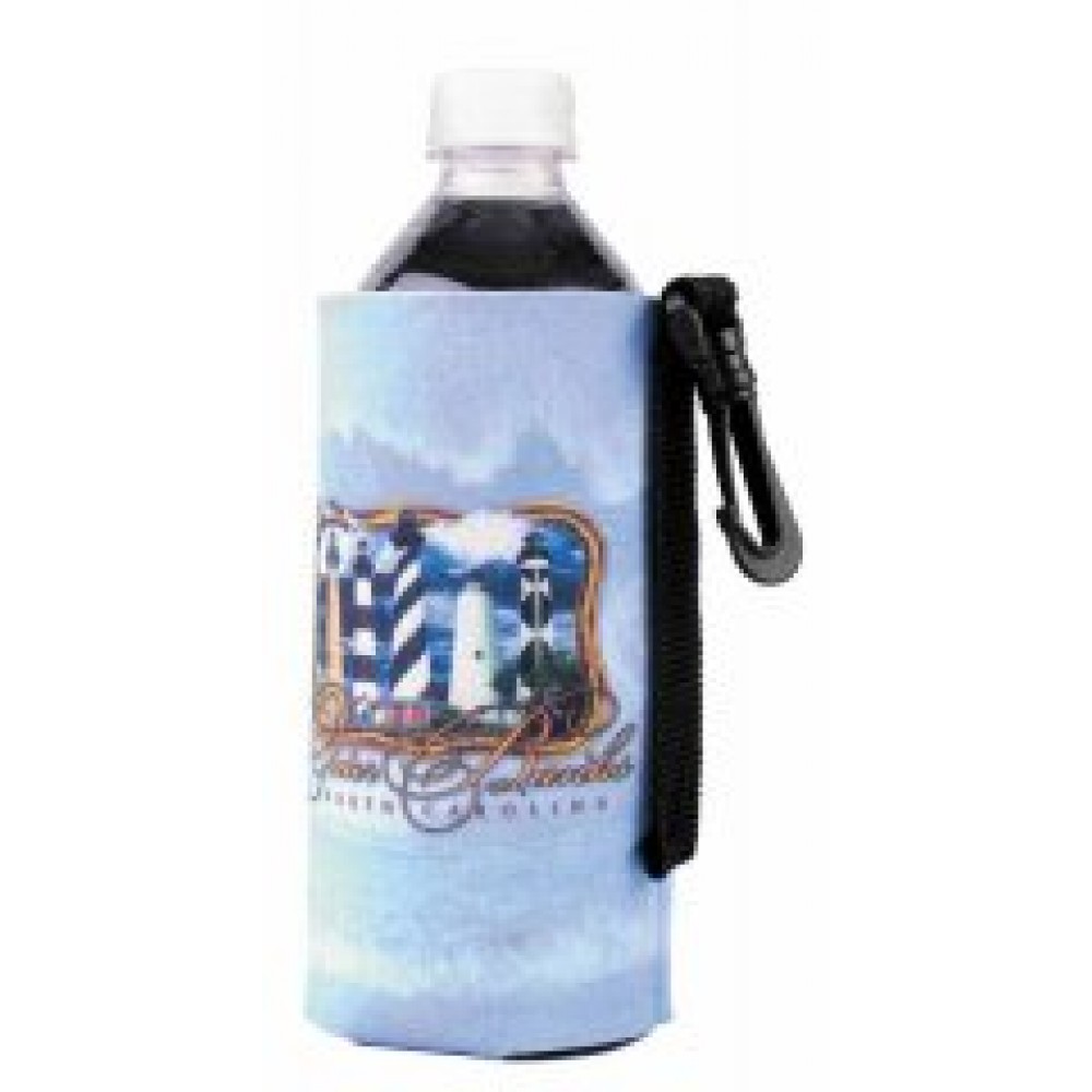 Custom Eco Scuba Bottle Bag Bottle Cover w/ Belt Loop & Clip (4-Color Process)