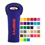 Logo Printed Luxurious Single Insulated Imprinted Neoprene Wine Bottle Carrier