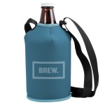 Neoprene Growler Cover with Strap & Hook Closure with Logo