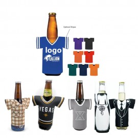 Jersey Can Cooler Bottle Sleeve with Logo  Jersey Can Cooler Bottle Sleeve with Logo