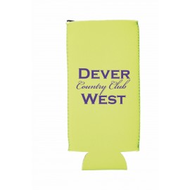 Personalized Neon Green Neoprene Slim Beverage Insulator  Personalized Neon Green Neoprene Slim Beverage Insulator