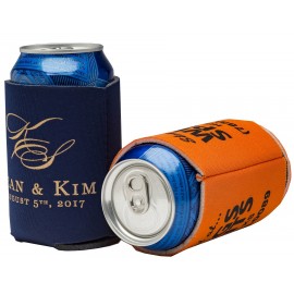 FoamZone Collapsible Can Cooler with Logo  FoamZone Collapsible Can Cooler with Logo