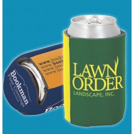 2 Tone Pocket Coolie Can Cover in Premium Stock Design with Logo  2 Tone Pocket Coolie Can Cover in Premium Stock Design with Logo