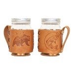 Customized Regular Mouth Mason Jar Holder w/Handle