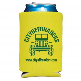 Custom Folding Foam Can Cooler - 2 Side Screen Print  Custom Folding Foam Can Cooler - 2 Side Screen Print