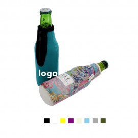 Logo Branded Neoprene Zippered Bottle Cooler