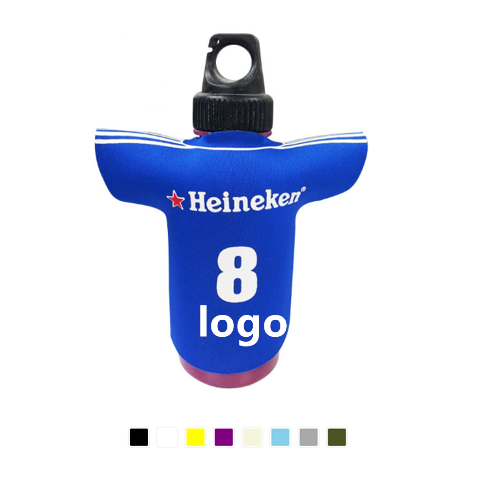 Neoprene Jersey Shaped Can Cooler Bottle Sleeve with Logo