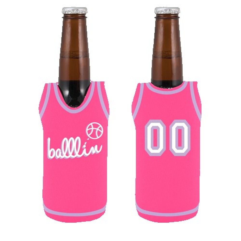 Logo Printed Eco Sleeveless Jersey Bottle Cover