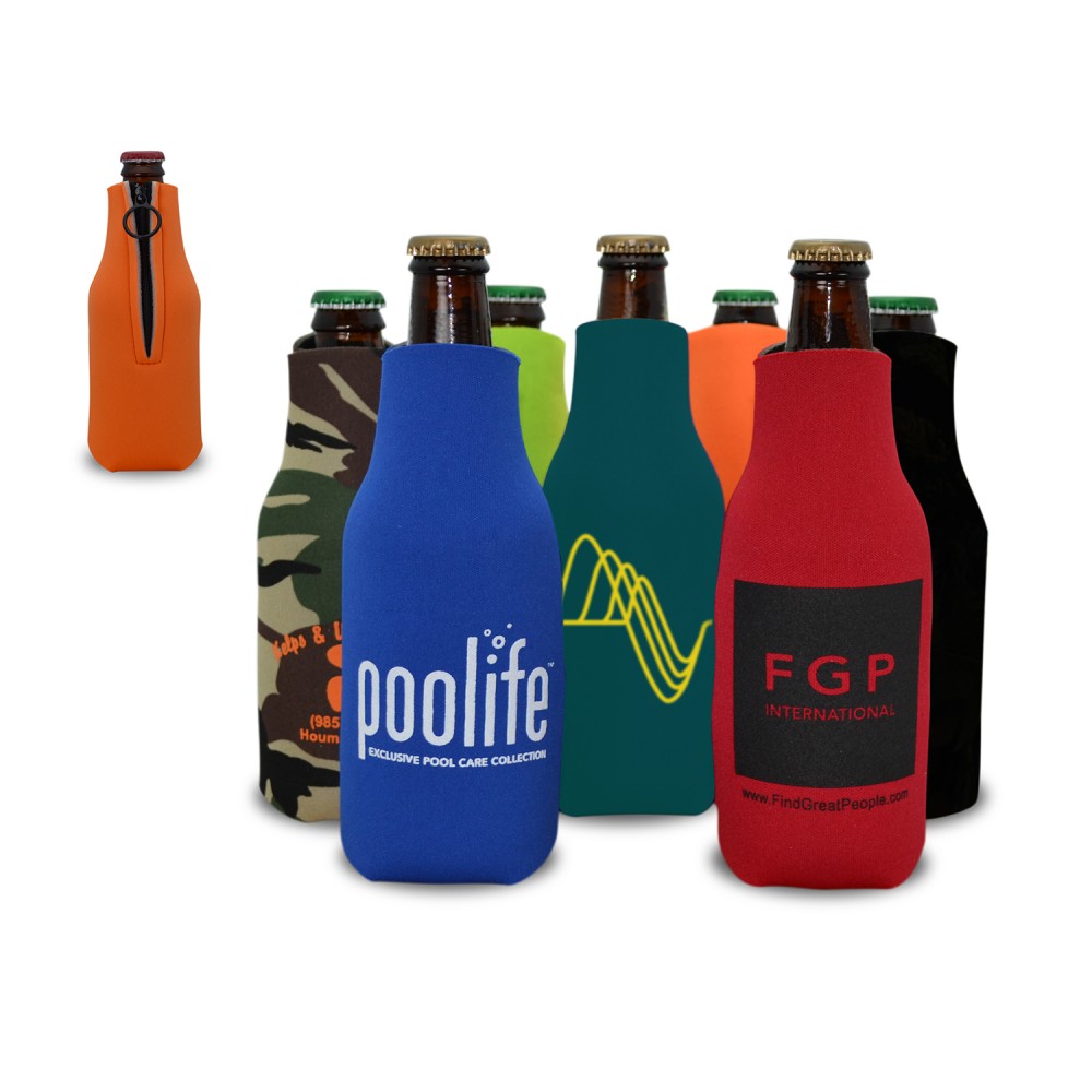 Customized Zipper Bottle Cooler Customized Zipper Bottle Cooler