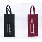Logo Branded Non-Woven 1 Bottle Wine Tote Bag