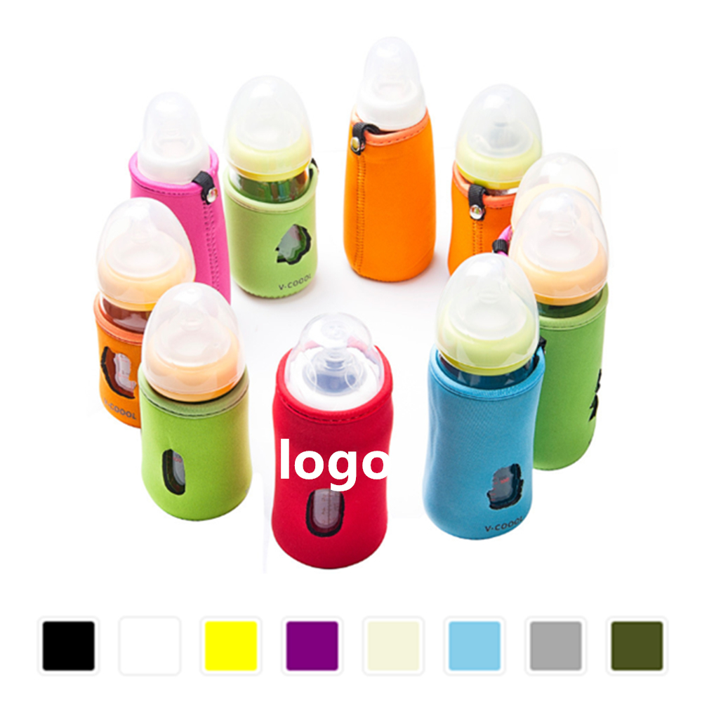 Insulated Bottle Sleeve With See Through Design with Logo
