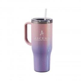 Customized Maars 40oz Ombre Magic Glitter Berry Glow Charger Stainless Steel Travel Mug