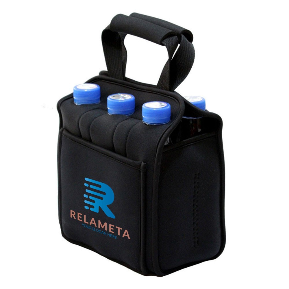 Neoprene 6 Packs Water Bottle Tote Bag with Logo