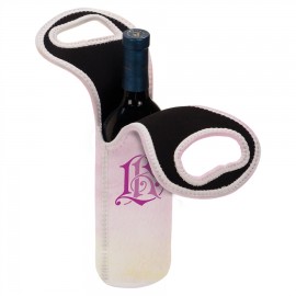 Logo Branded 4.75" x 14.5" - Custom Printed Wine Bag  Logo Branded 4.75" x 14.5" - Custom Printed Wine Bag