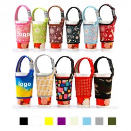 Logo Branded Neoprene Water Bottle Sleeve With Handle  Logo Branded Neoprene Water Bottle Sleeve With Handle