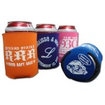 Collapsible Screen Printed Beverage Hugger with Logo