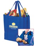 Promotional Wine & Grocery Combo Tote Bag w/Insert (13"x10"x15") - Screen Print