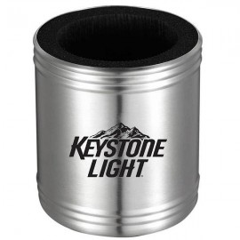 USA PRINTED Stainless Steel Can Cooler with Foam Insulator Custom Branded
