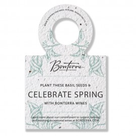 Seed Paper Rectangle Bottle Necker Logo Printed