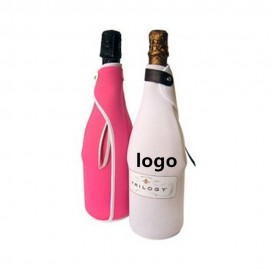 Logo Branded Neoprene Wine Bottle Cover