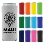 Screen Printed Collapsible Econo 12 Oz. Slim Foam Can Cooler with Logo