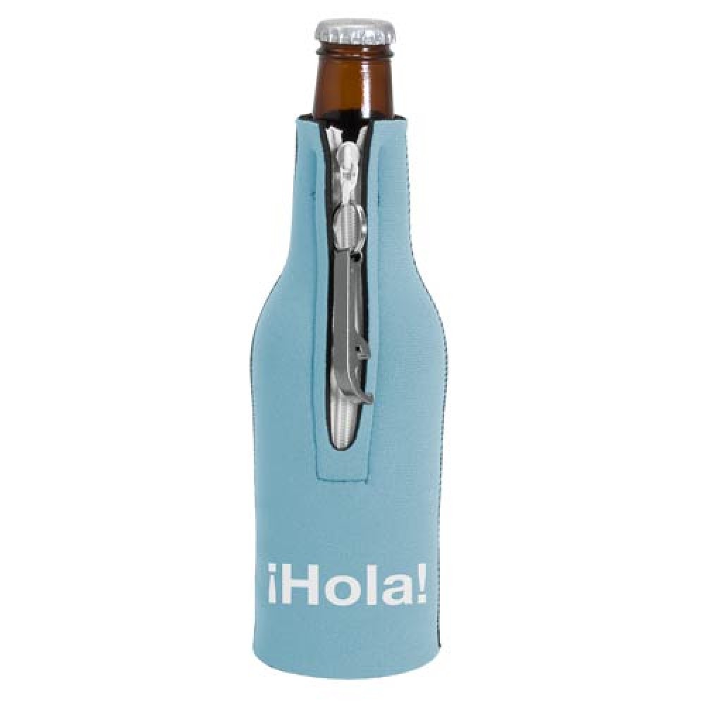 Bottle Suit Cover w/Blank Opener with Logo