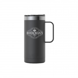 Custom RTIC 16oz. Charcoal Stainless Steel Travel Mug