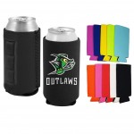 Premium Neoprene Magnetic Slim Can Cooler with Side Stitching, 2-side print, Full color with Logo