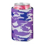 Purple Camo Pocket Coolie Can Cover (4 Color Process) with Logo