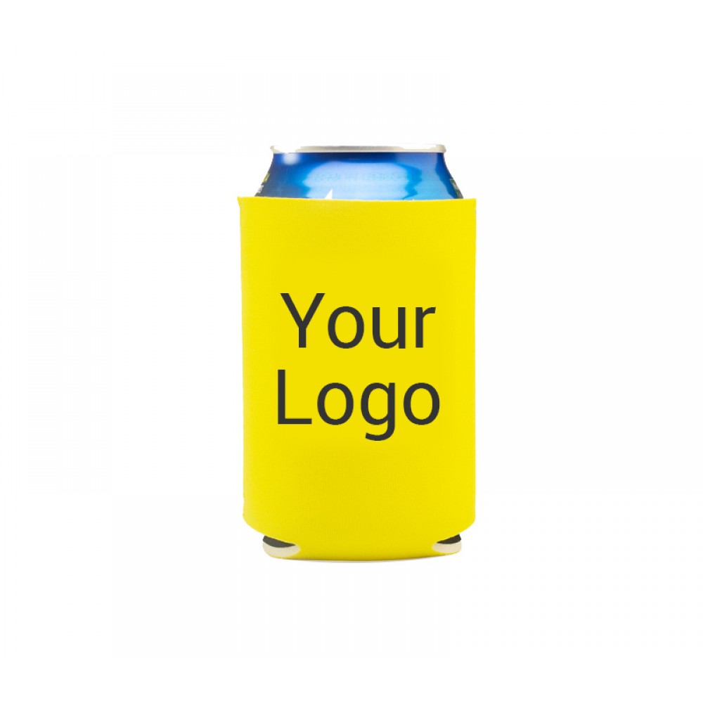 Colorful Collapsible Neoprene Can Cooler, 12 oz. with Logo