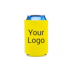 Colorful Collapsible Neoprene Can Cooler, 12 oz. with Logo