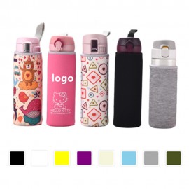 Basic Collapsible Water Bottle Cooler with Logo
