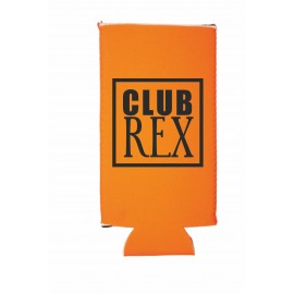 Logo Branded Orange Neoprene Slim Beverage Insulator
