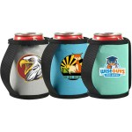 Custom 12 Oz. Neoprene Sublimated Can Cooler W/ Strap Handle