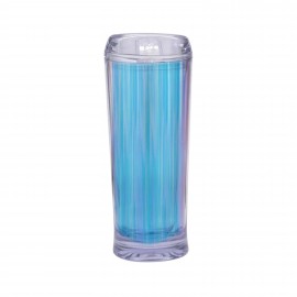 Custom 20 oz double wall plastic tumbler with Iridescent insert