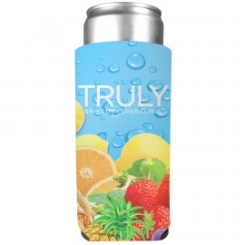 Logo Branded Full Color Collapsible 12 Oz. Slim Foam Can Cooler  Logo Branded Full Color Collapsible 12 Oz. Slim Foam Can Cooler