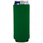 12 Oz. Green Slim Seltzer Can Cooler with Logo