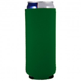 12 Oz. Green Slim Seltzer Can Cooler with Logo