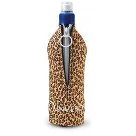 Kolder Jumbo Suit Bottle Cover w/ Zipper - 4C Process (For 20 Oz. Bottle) with Logo