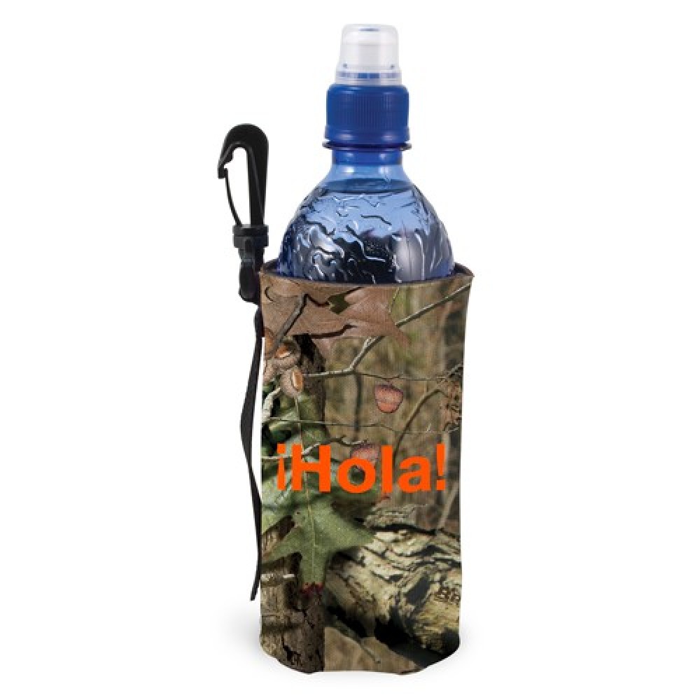 Customized Camo Scuba Bottle Bag Bottle Cover w/ Belt Loop & Clip (1 Color)