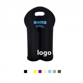 Logo Branded Double Wine Bottle Holder