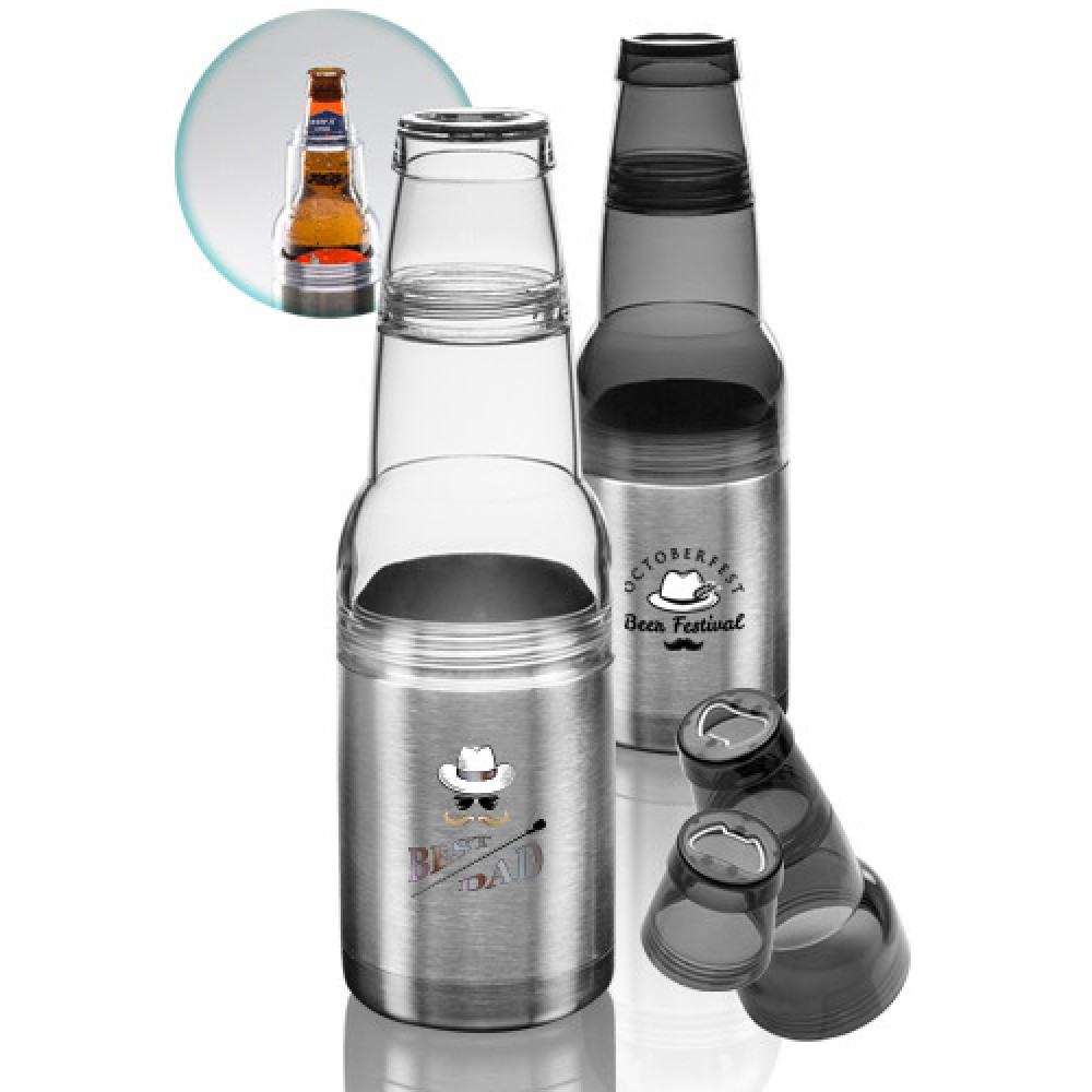 Customized 12 Oz. Mako Stainless Steel Bottle-Can Holder