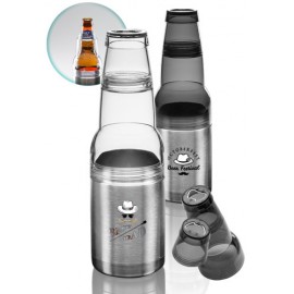 Customized 12 Oz. Mako Stainless Steel Bottle-Can Holder  Customized 12 Oz. Mako Stainless Steel Bottle-Can Holder