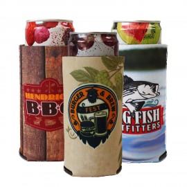 Sublimated Slim Can Cooler with Logo