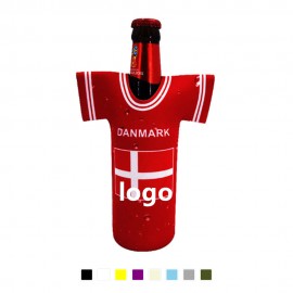 Neoprene Jersey Shaped Beer Bottle Sleeve Cooler with Logo