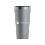 RTIC 16oz Ringed Graphite Stainless Steel Pint with Logo